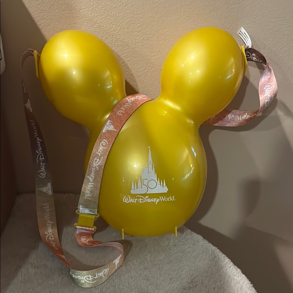 Walt Disney World Yellow Mickey Balloon popcorn bucket